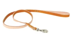 Laisse rive carabine naturel cuir vachette