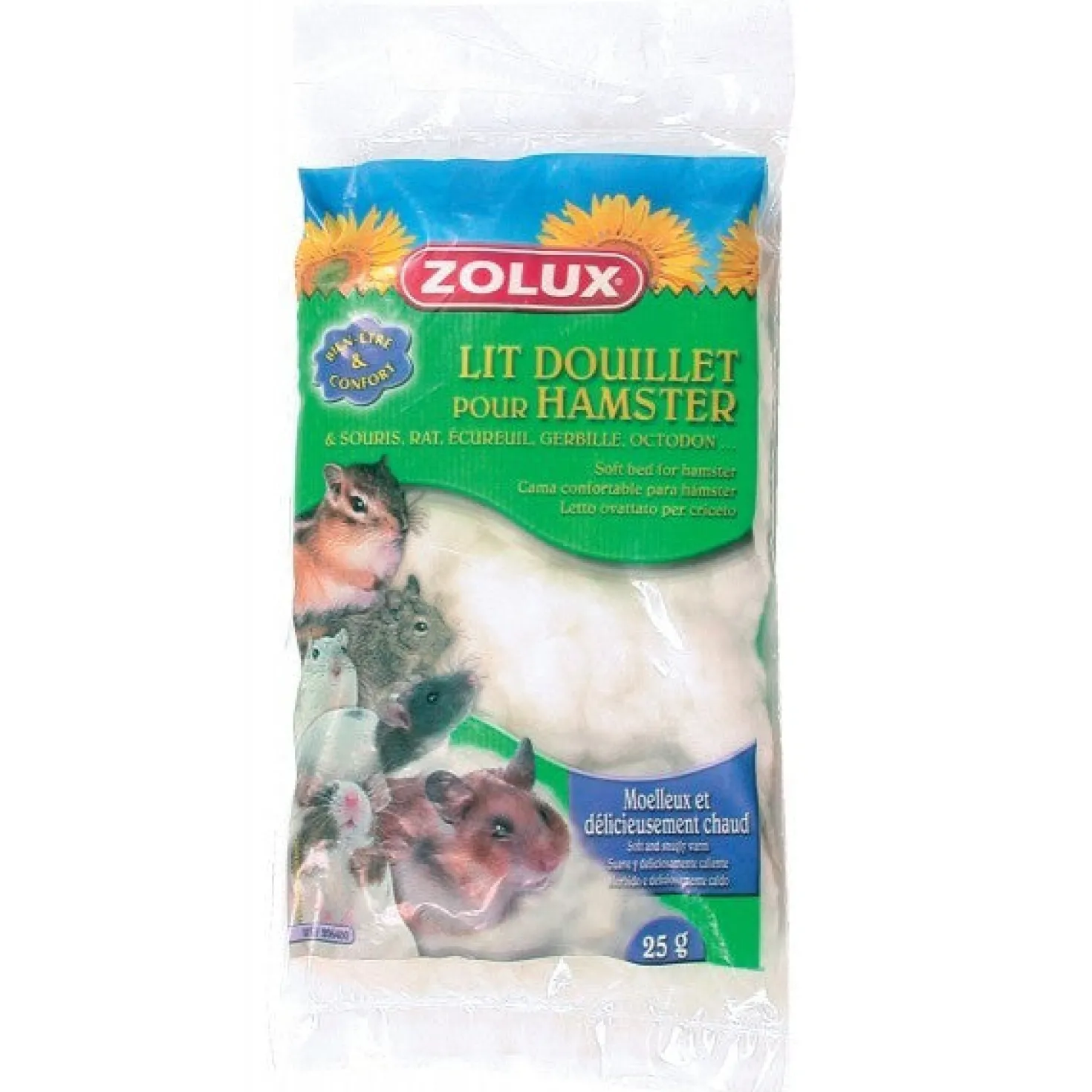 Lit douillet hamster, rongeur