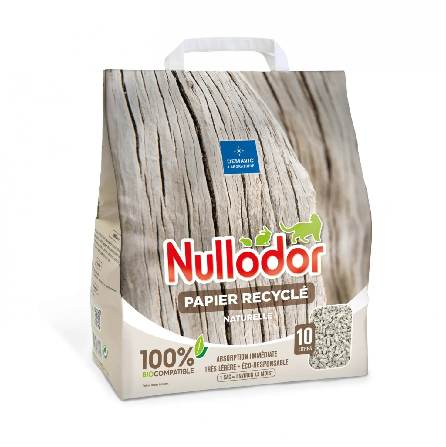 Litière Nullodor 100% naturelle papier