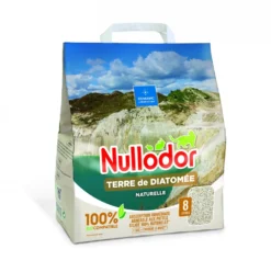 Litière Nullodor naturelle Terre de Diatomée - chat, rongeur