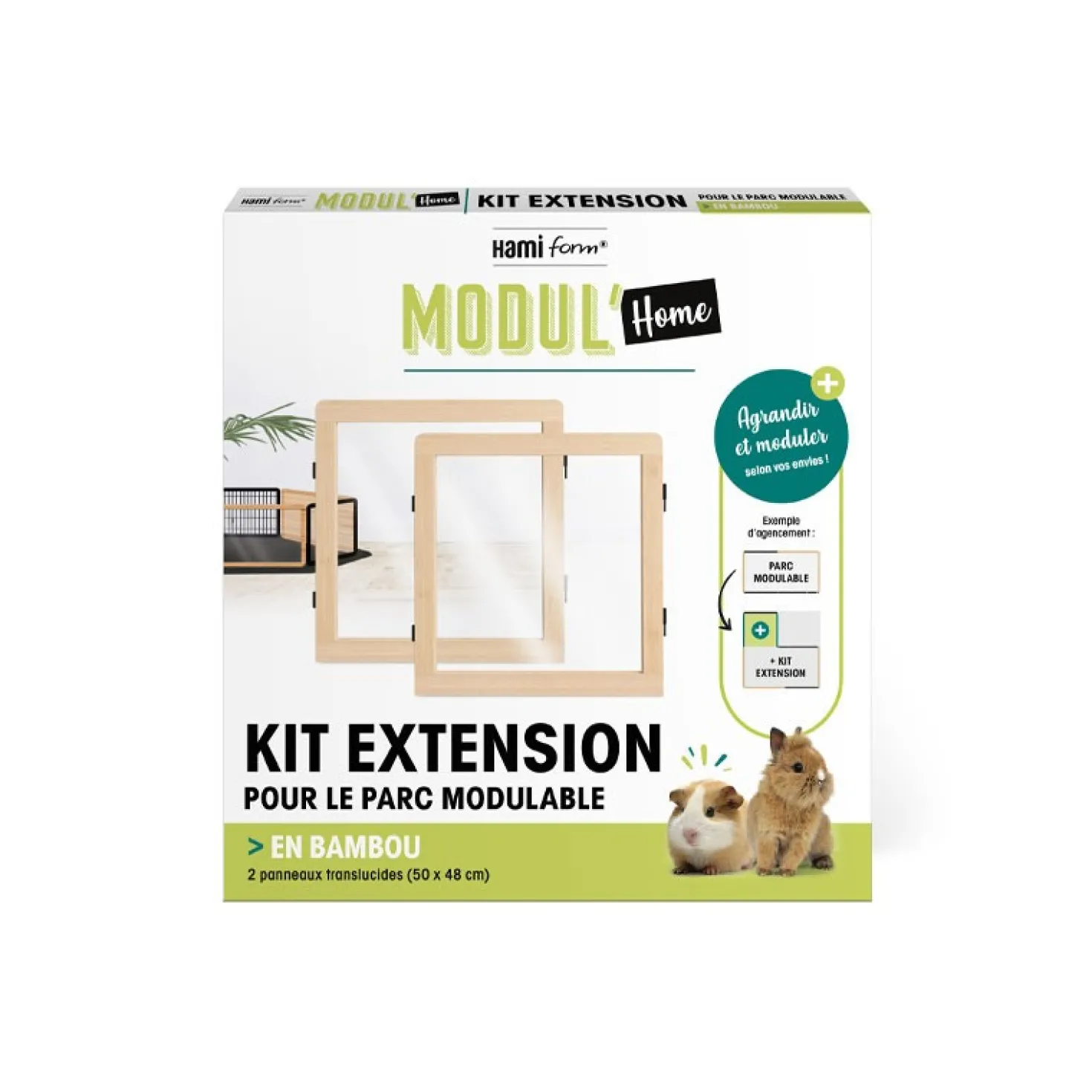 Modul’Home parc avec tapis de protection - lapin, rongeur