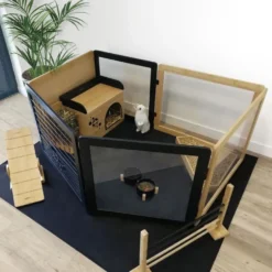 Modul’Home parc avec tapis de protection - lapin, rongeur