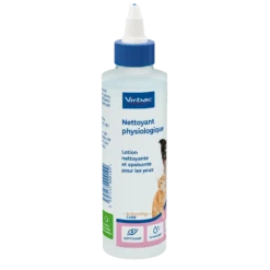 Nettoyant physiologique pour les yeux chien, chat