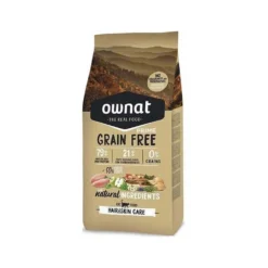 Ownat Grain Free Prime hair and skin croquettes pour chat