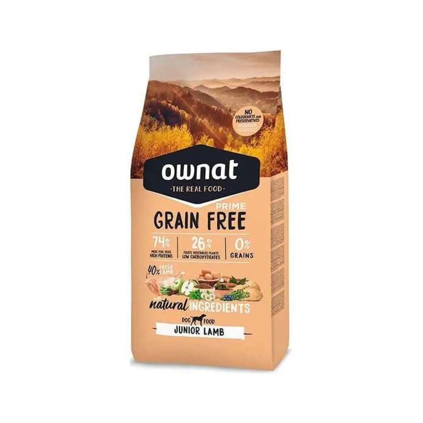 Ownat Grain Free Prime Junior Lamb - croquettes chiot