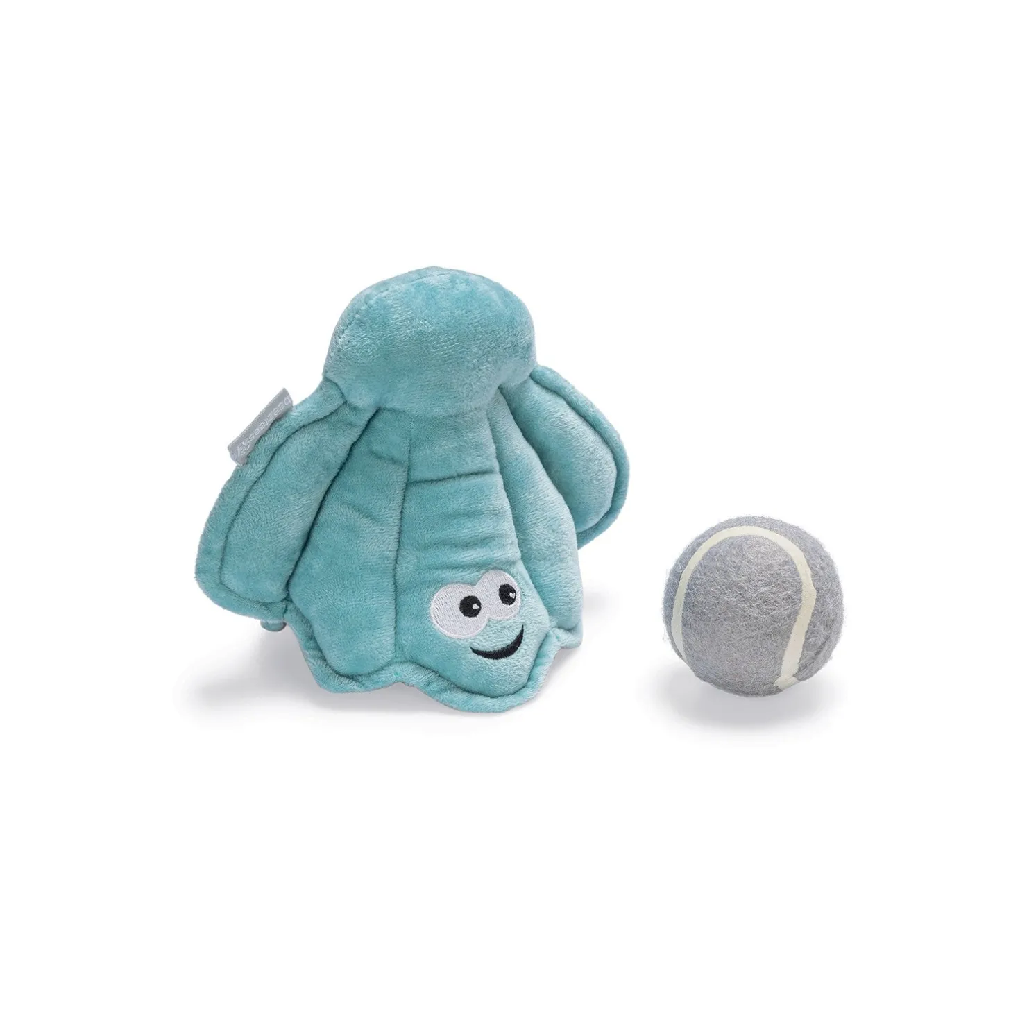 Peluche coquillage avec balle chien