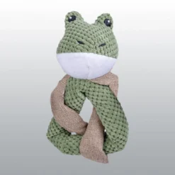 Peluche grenouille nouée et tissu tressé