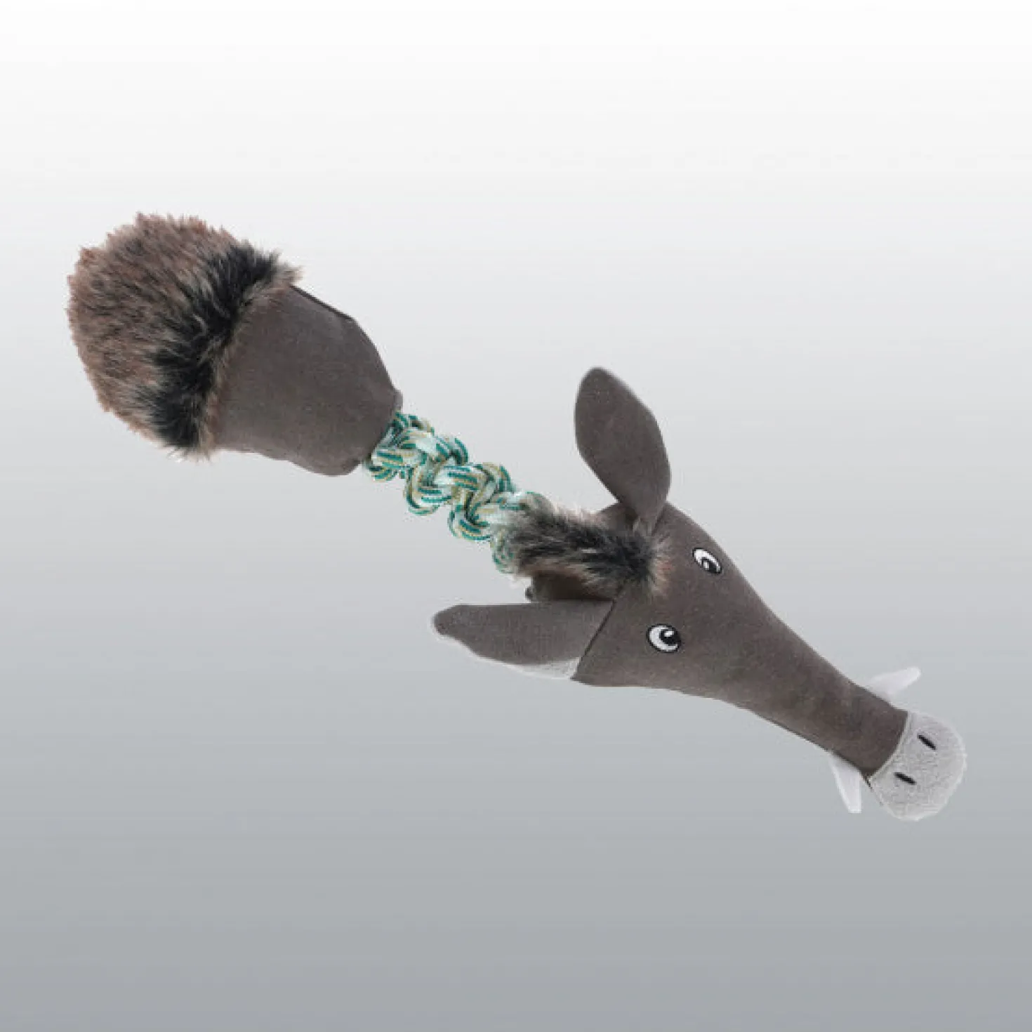 Peluche sanglier avec corde