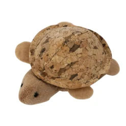 Peluche tortue en liège chat