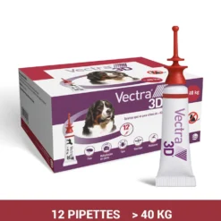 Pipettes antiparasitaires Vectra 3D Spot On chien