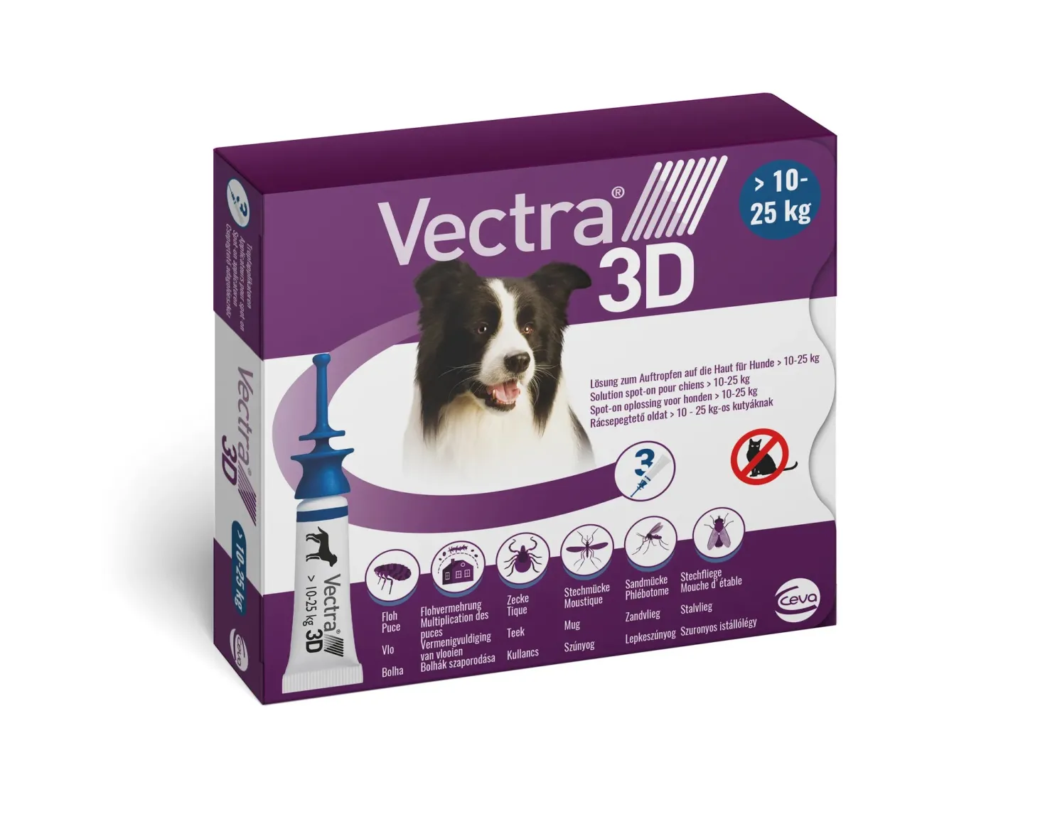 Pipettes antiparasitaires Vectra 3D Spot On chien