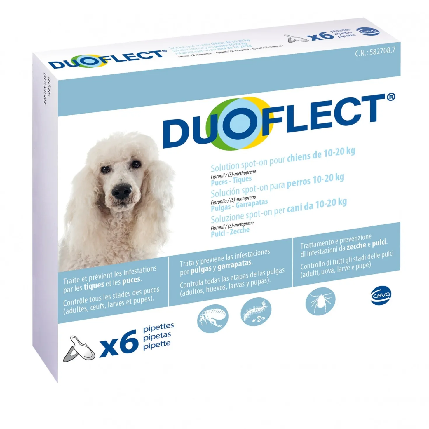 Pipettes Duoflect chat, chien