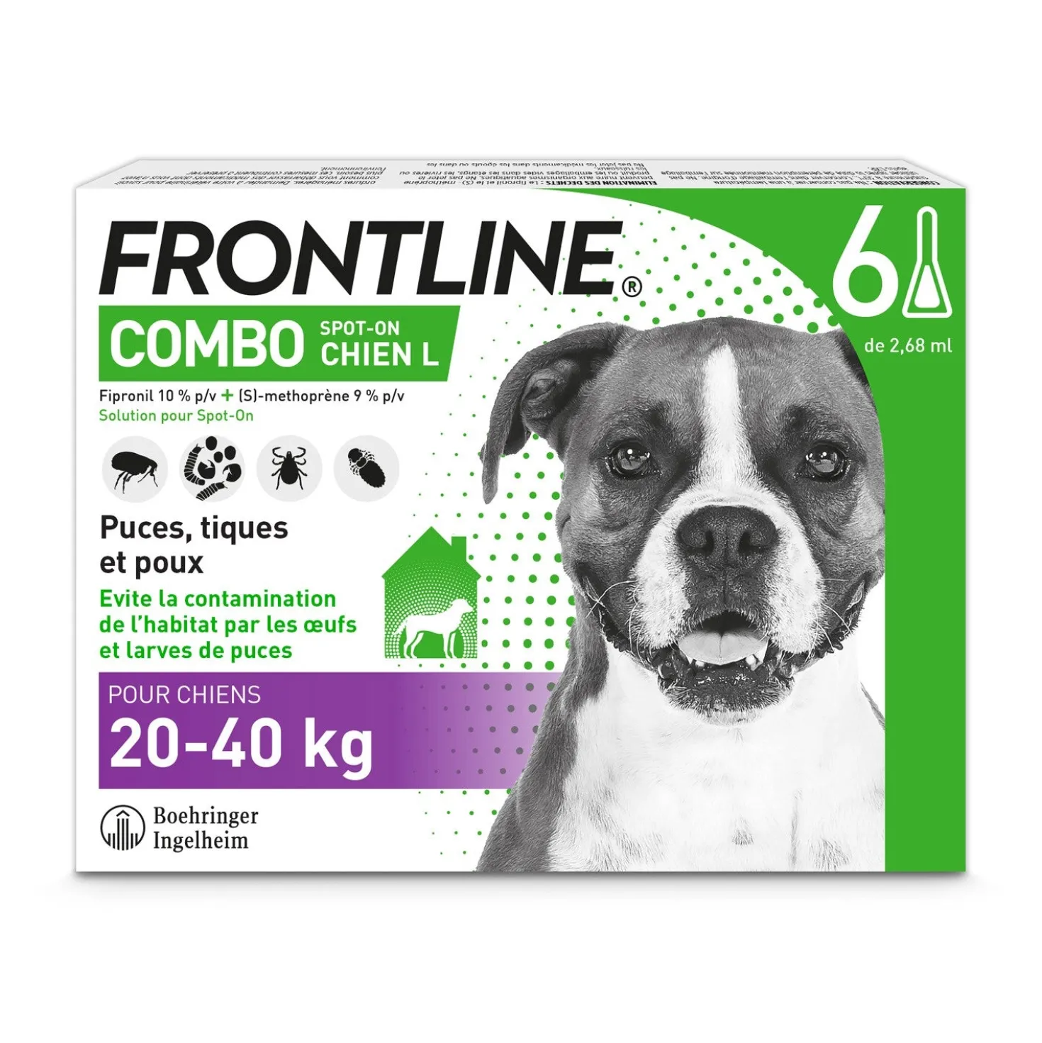 Pipettes Frontline Combo pour chien