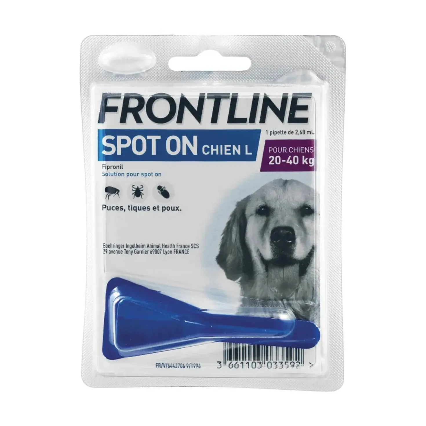Pipettes Frontline Spot-On chien