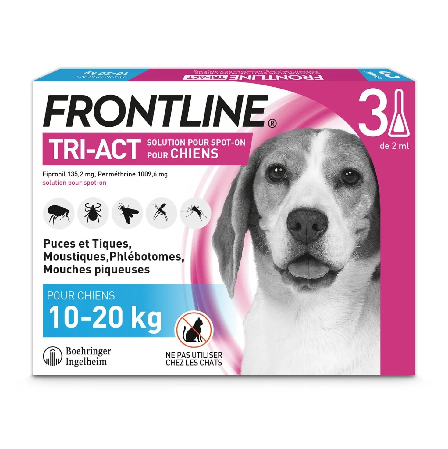 Pipettes Frontline Tri-act chien