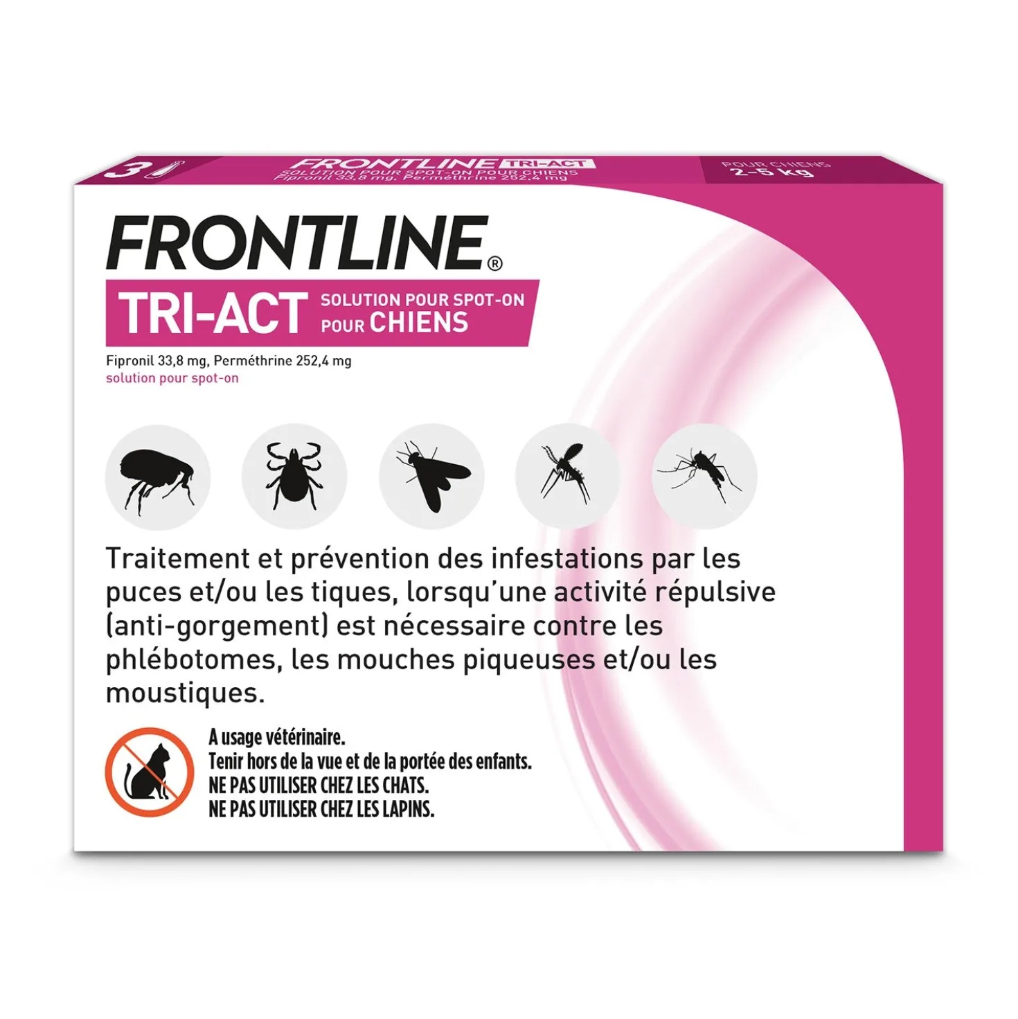 Pipettes Frontline Tri-act chien