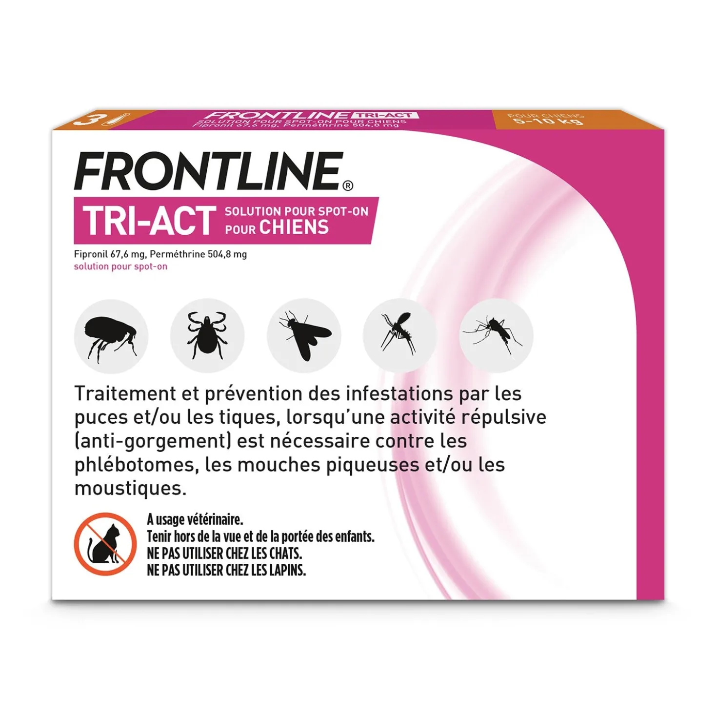 Pipettes Frontline Tri-act chien