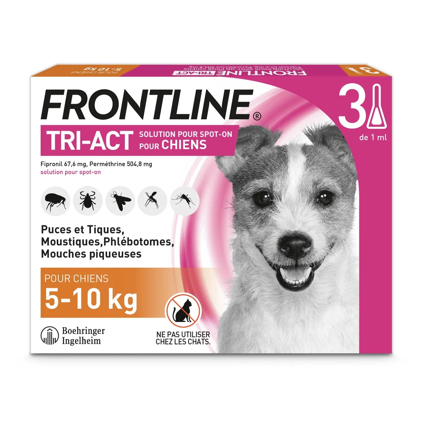 Pipettes Frontline Tri-act chien