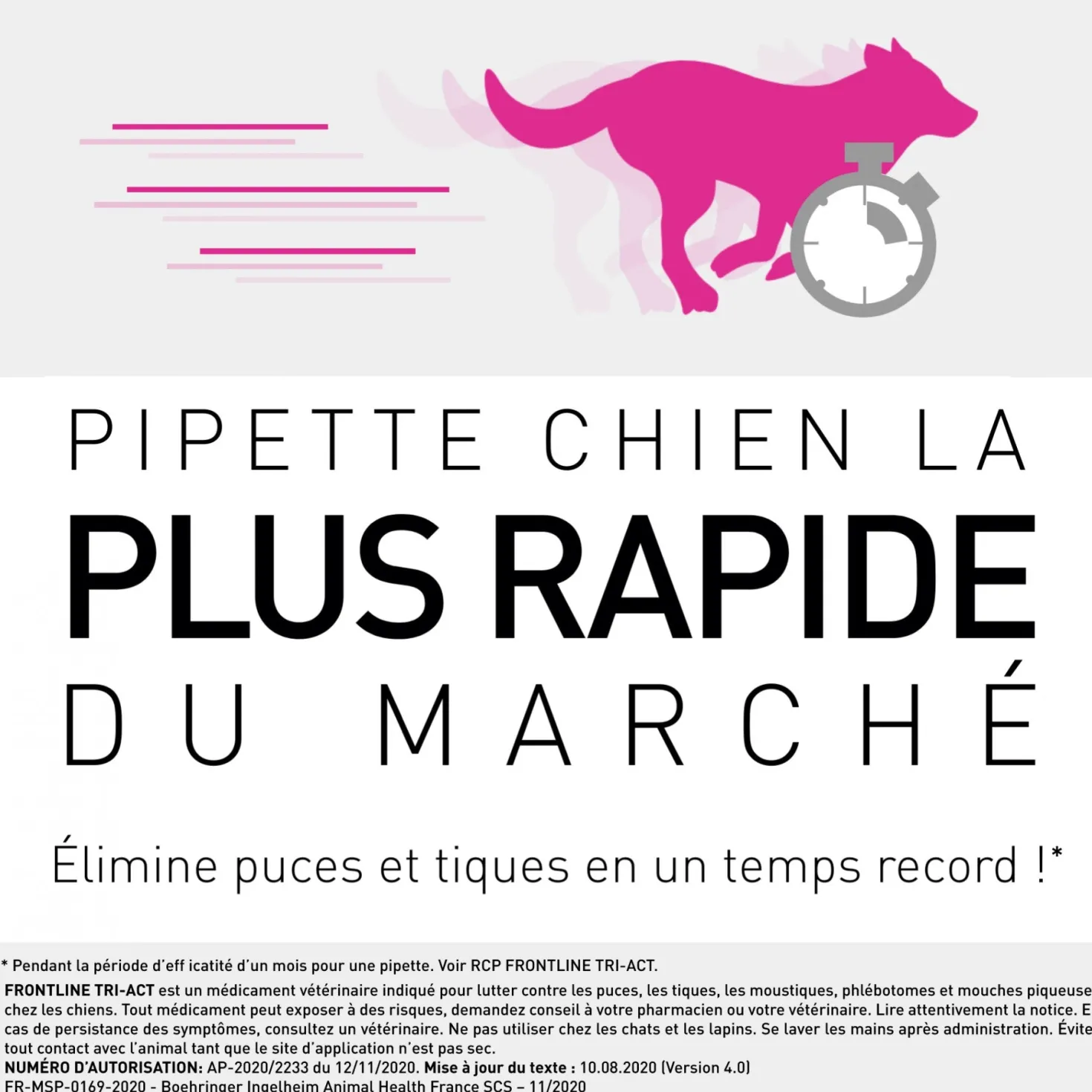 Pipettes Frontline Tri-act chien