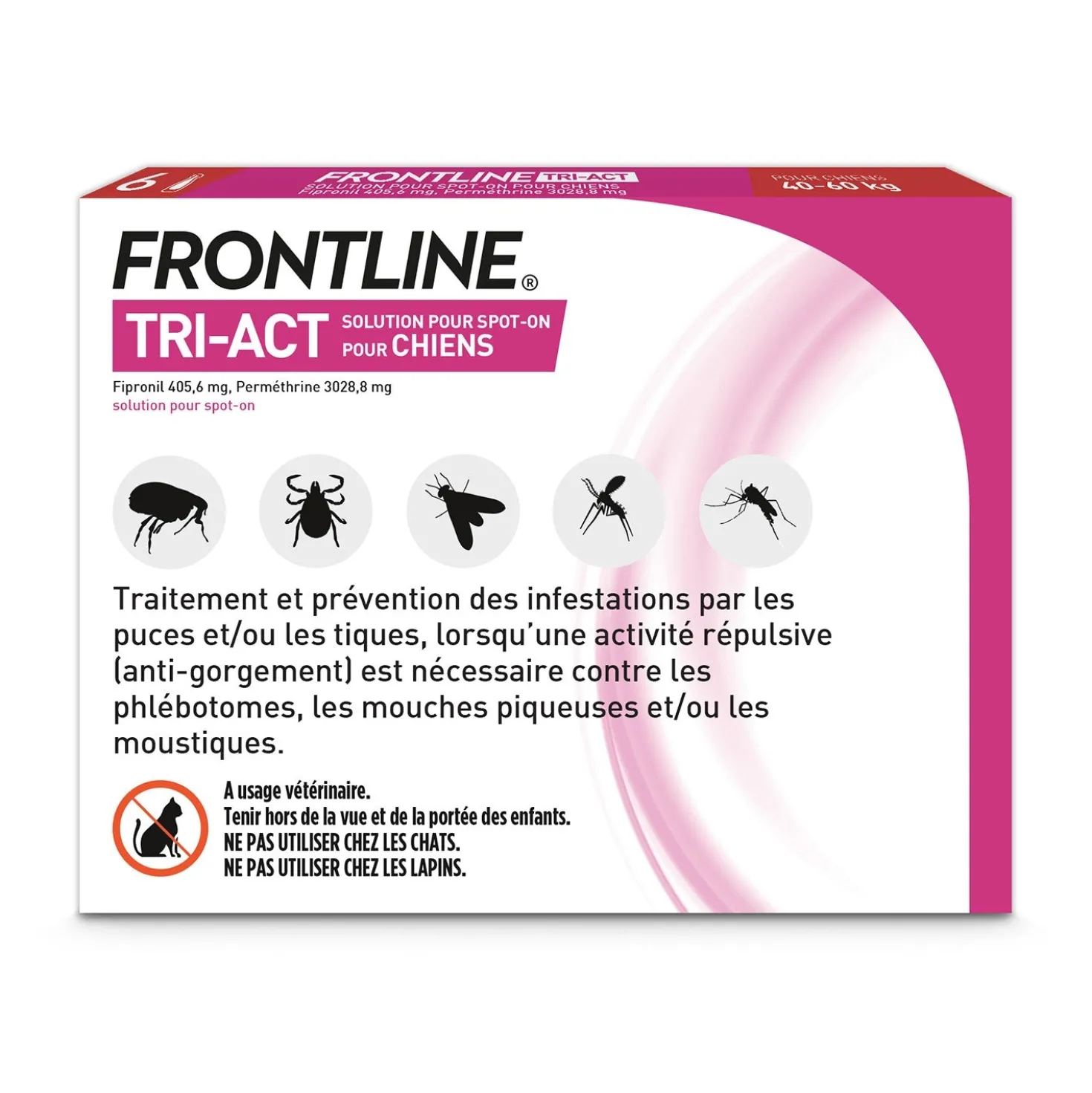 Pipettes Frontline Tri-act chien