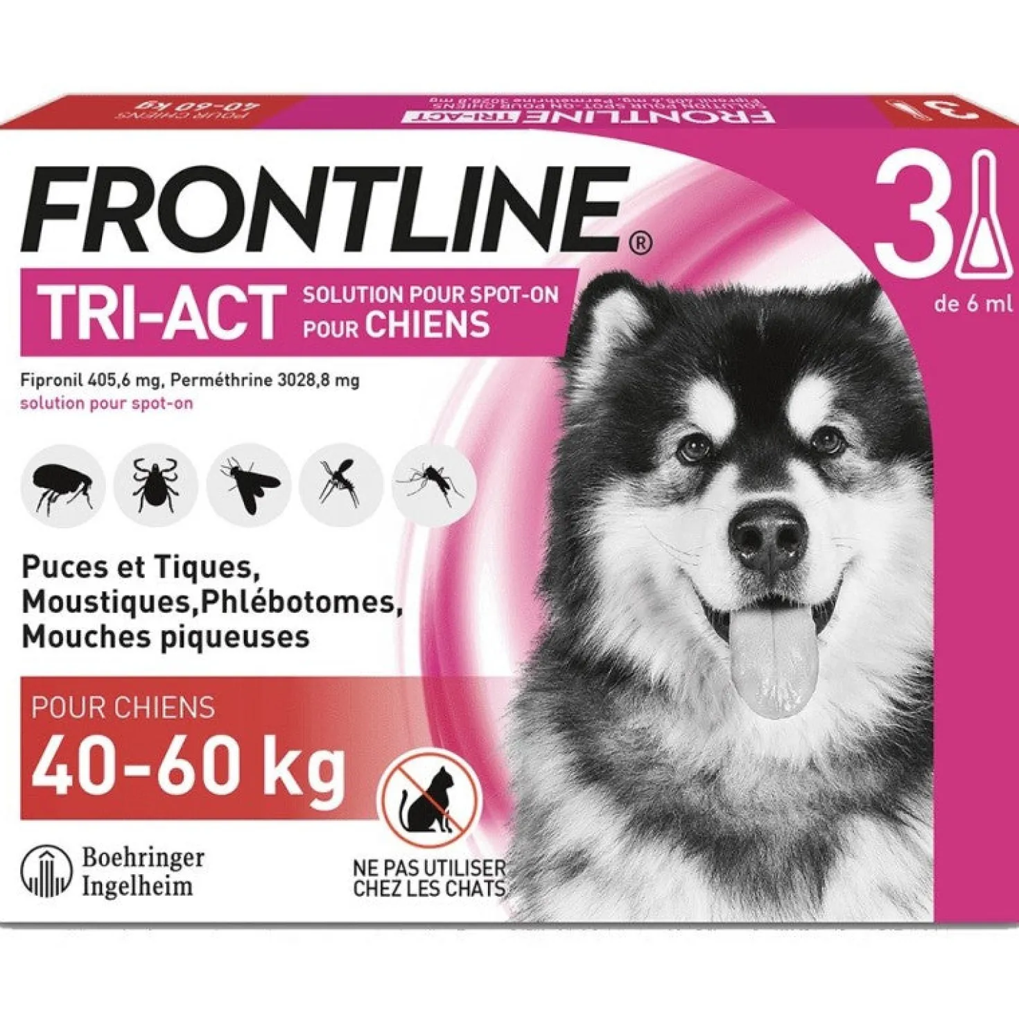 Pipettes Frontline Tri-act chien