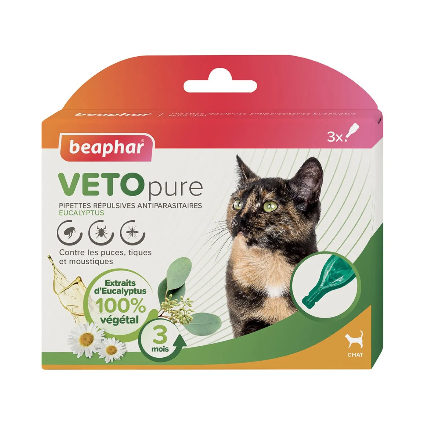 Pipettes répulsives antiparasitaires Vetopure Chat