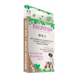 Pipettes répulsives Biospotix+ pour chien & chiot