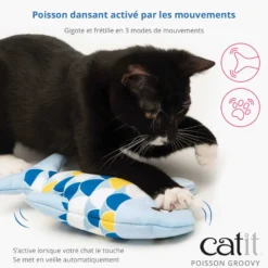 Poisson électronique Groovy chat
