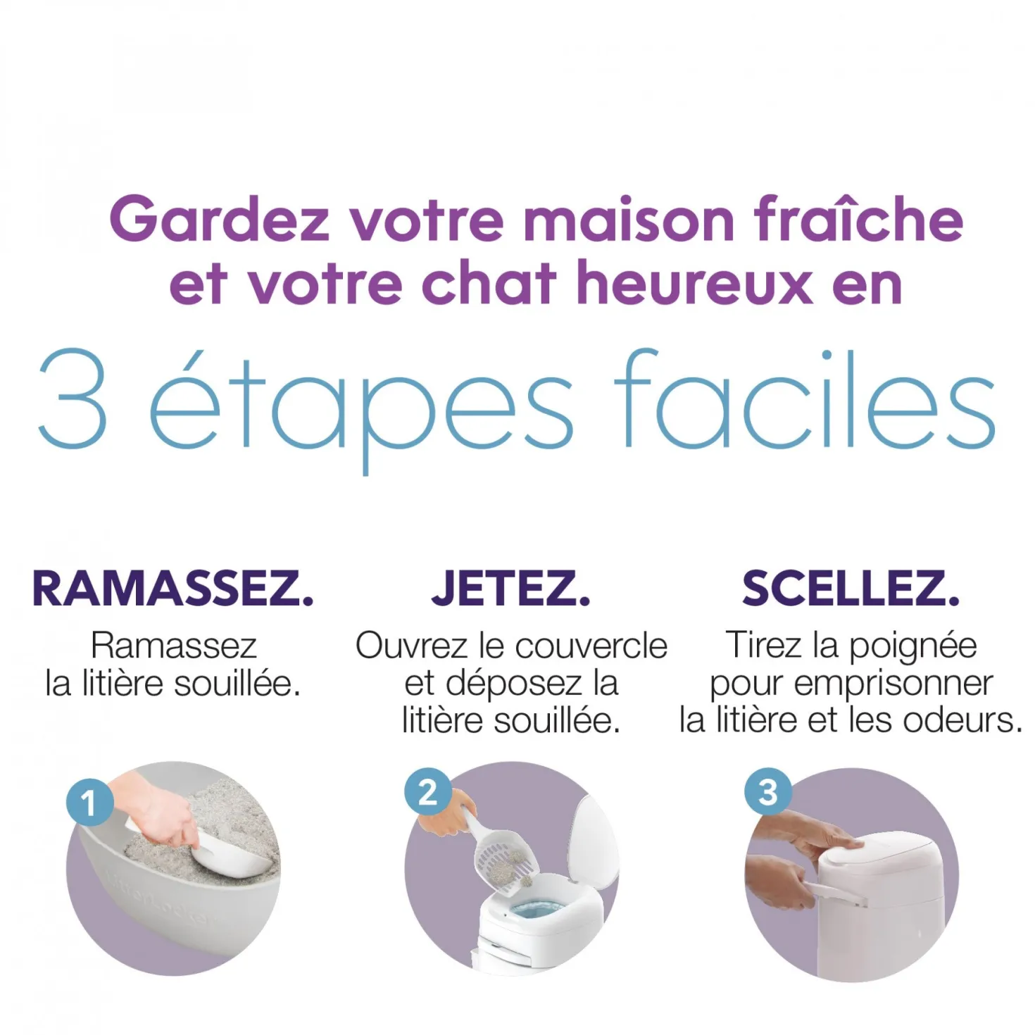 Poubelle à litière Litter Locker by Litter Genie