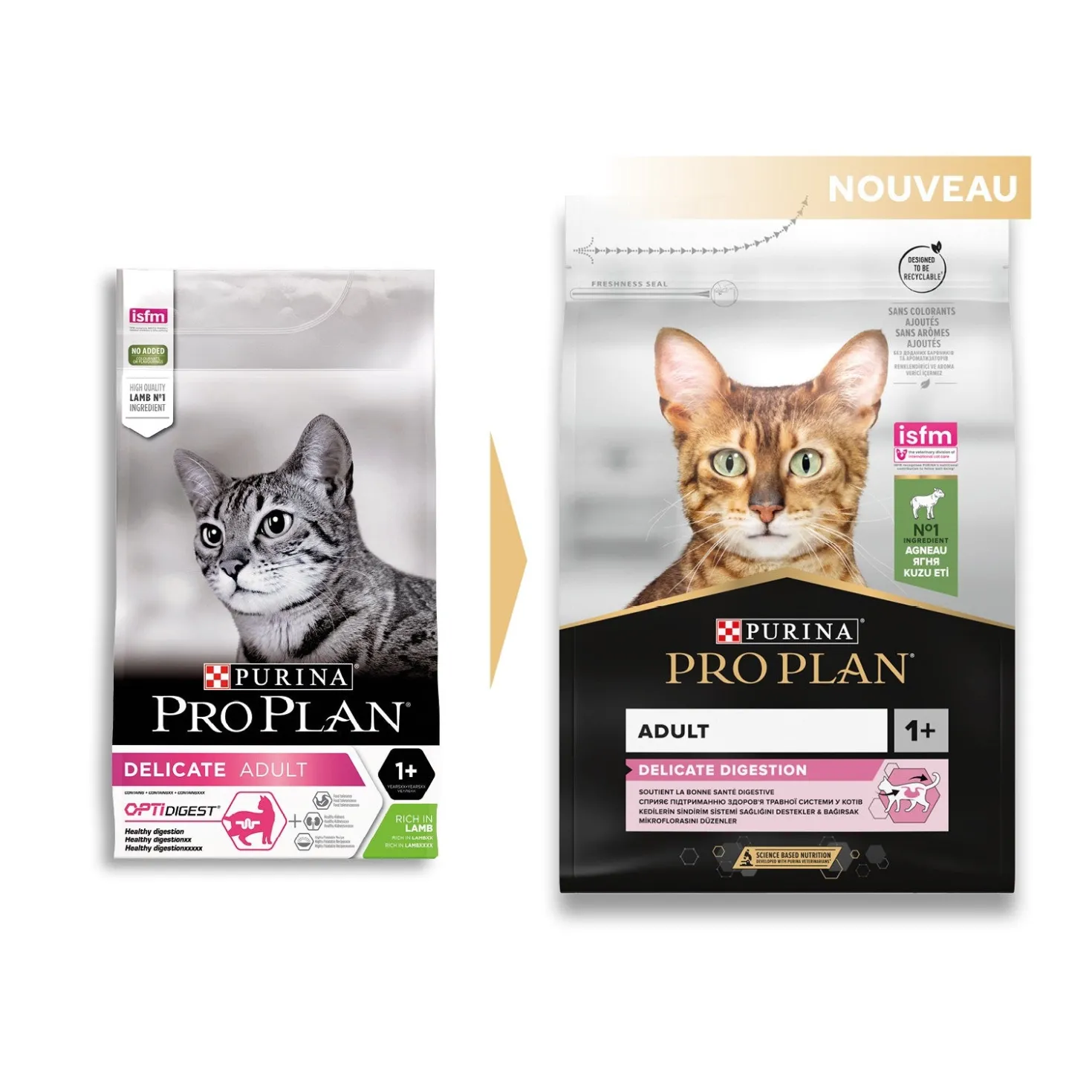 Pro Plan Delicate Digestion Adult à l'agneau - croquettes chat