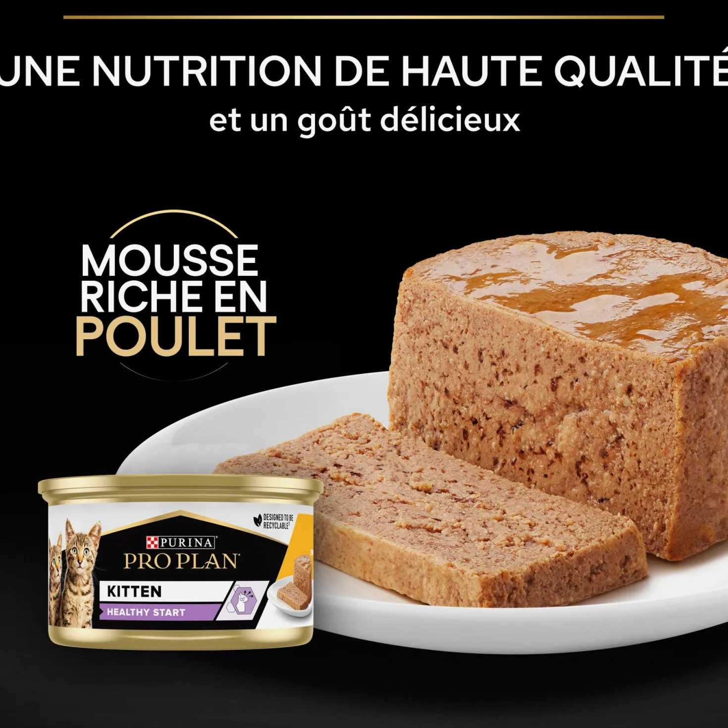 Pro Plan Healthy Start Kitten en mousse au poulet - pâtée chaton
