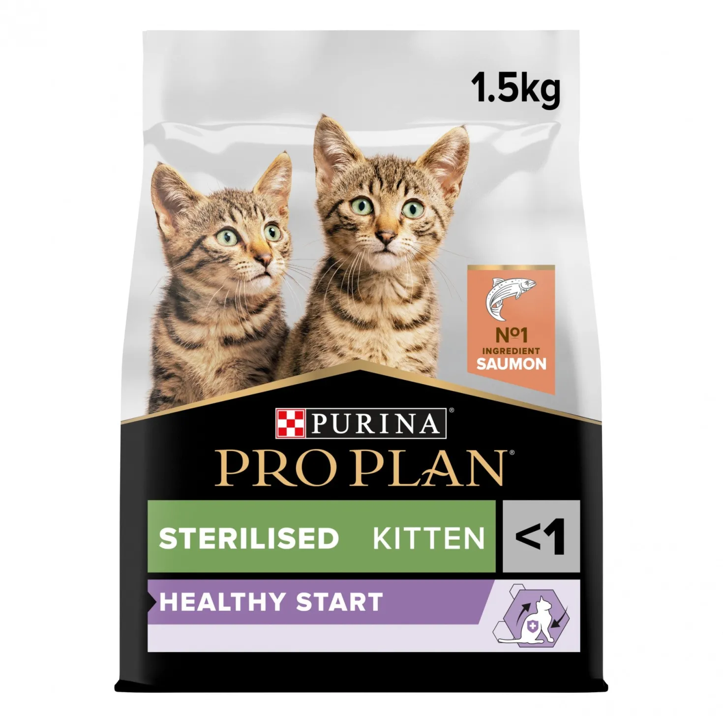 PRO PLAN Healthy Start Sterilised Kitten au Saumon - Croquettes pour chaton