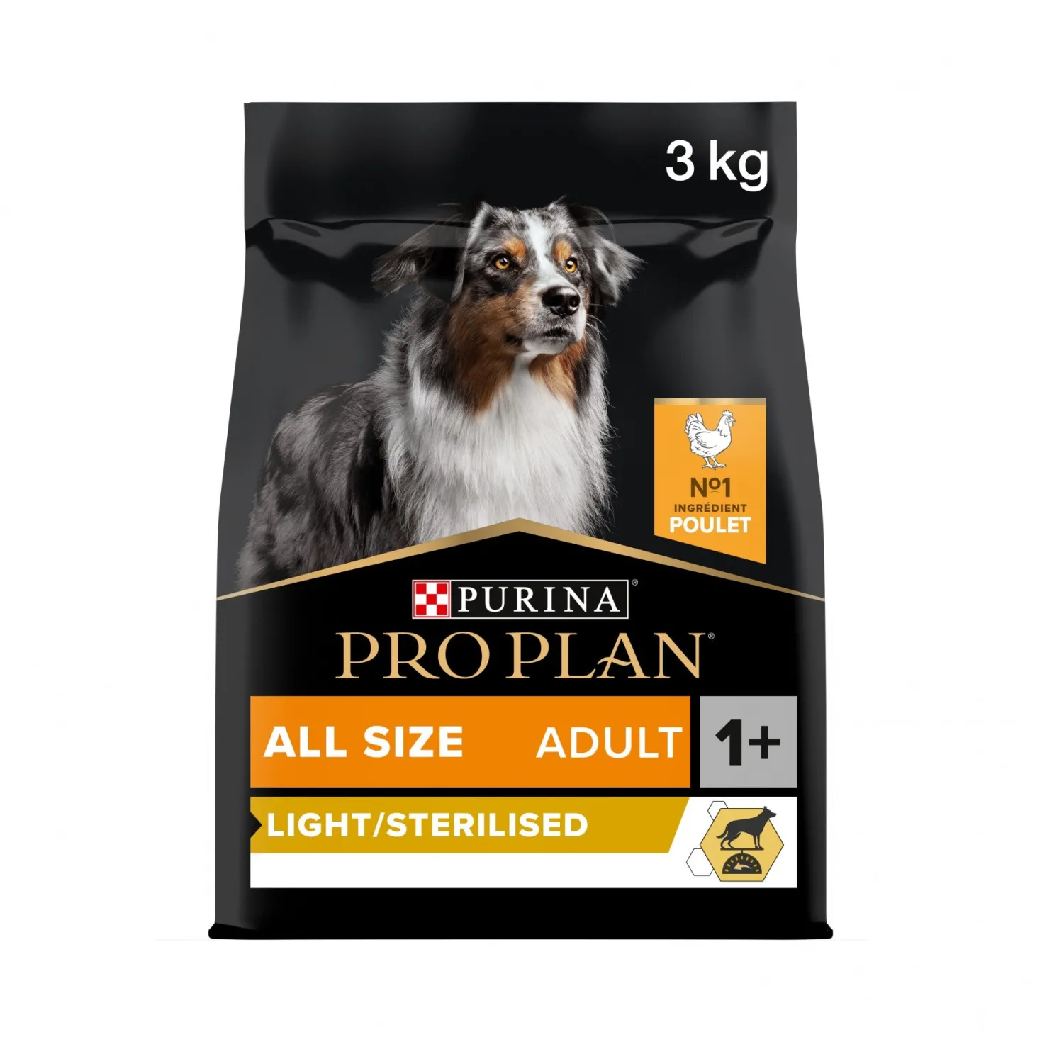 Pro Plan Light/Sterilised All Sizes Adult au poulet - croquettes chien