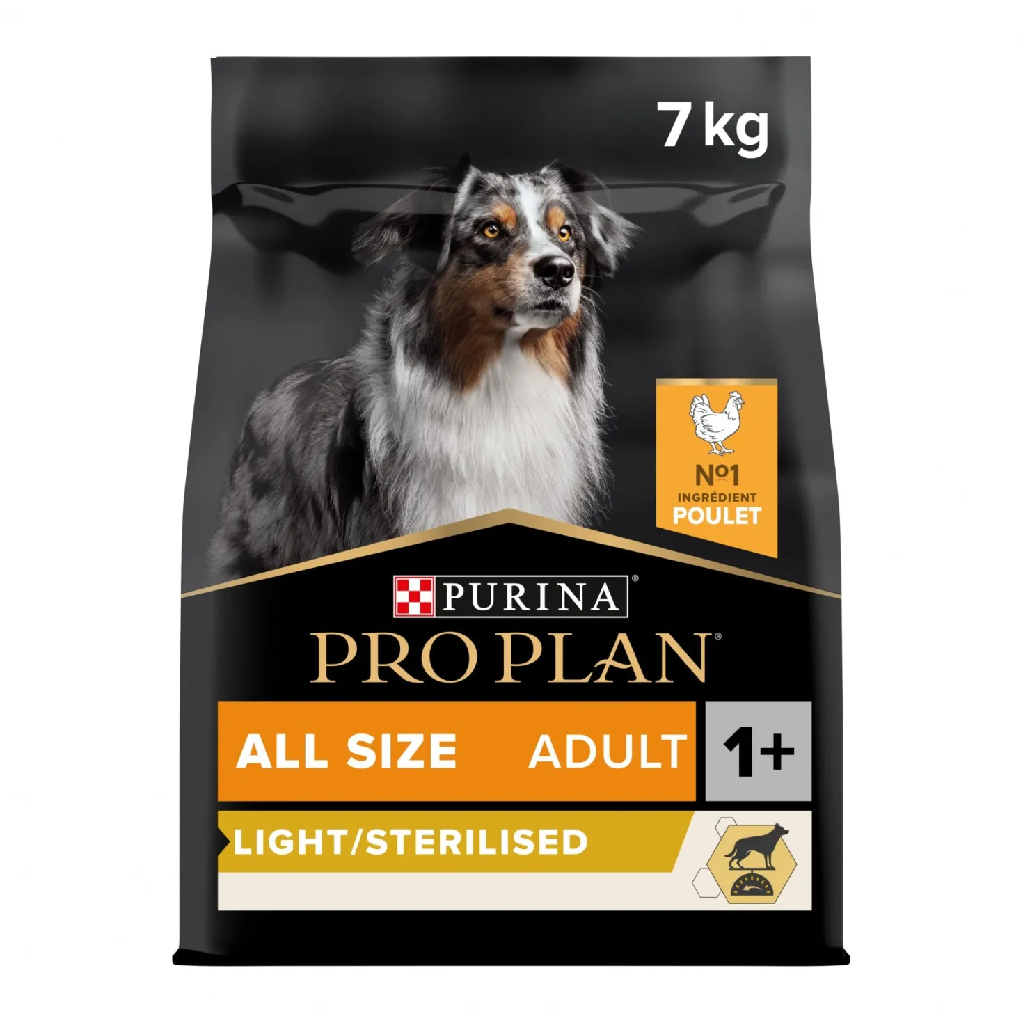 Pro Plan Light/Sterilised All Sizes Adult au poulet - croquettes chien