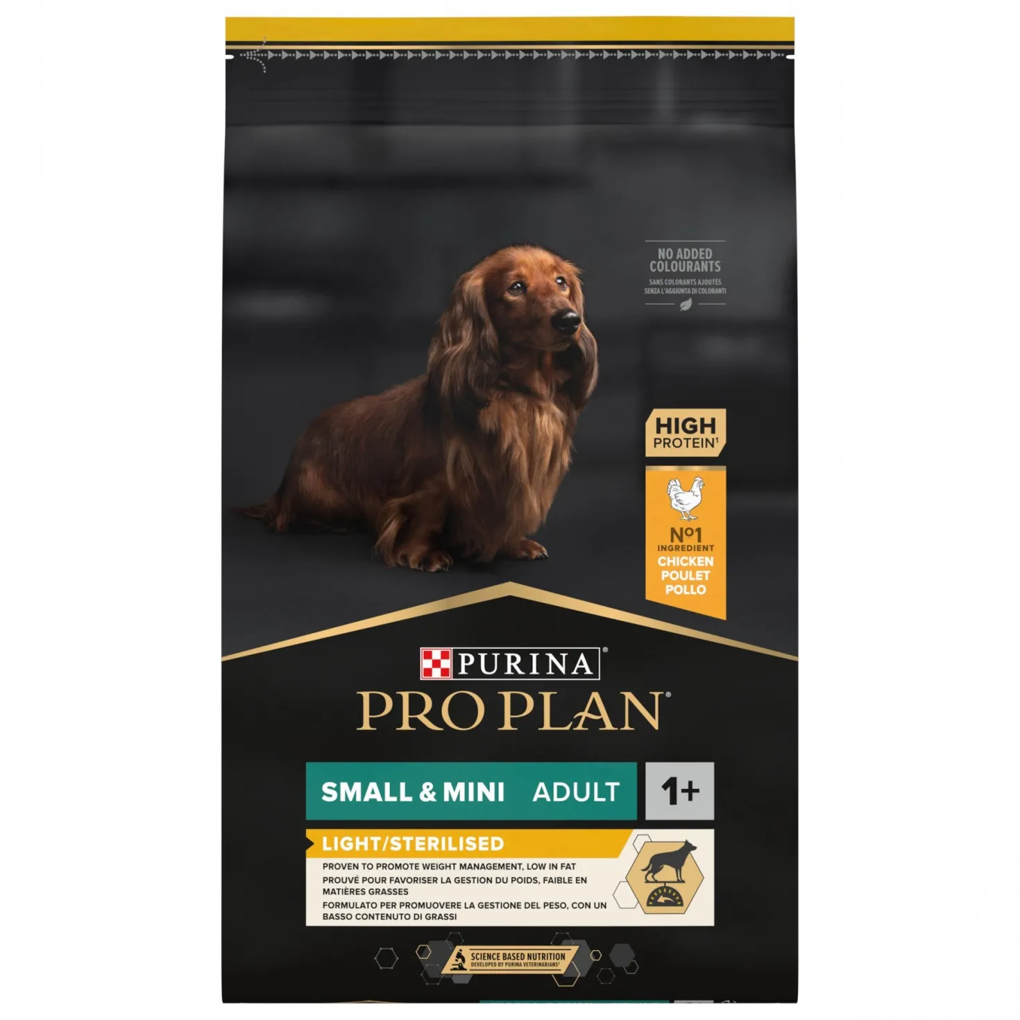 Pro Plan Light/Sterilised Small & Mini Adult au poulet - croquettes chien