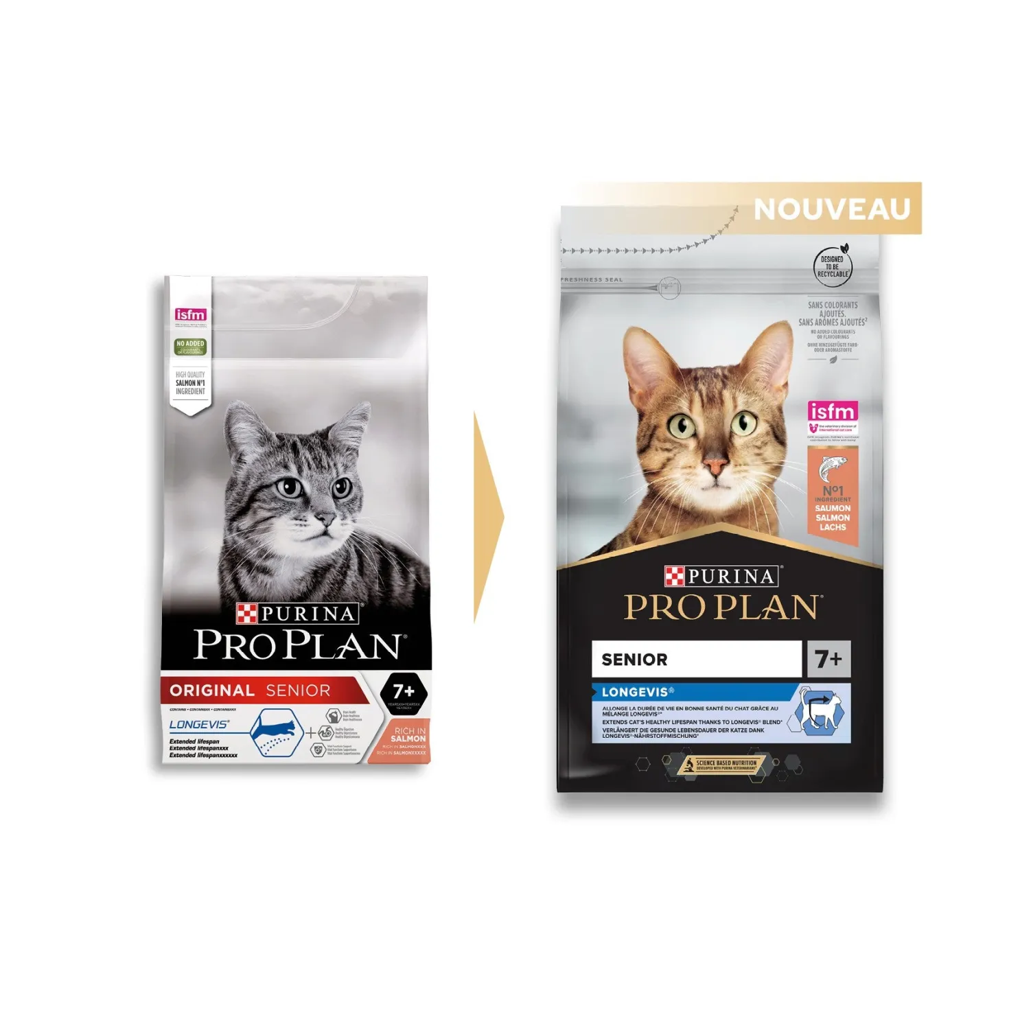 Pro Plan Longevis Senior au saumon - croquettes chat
