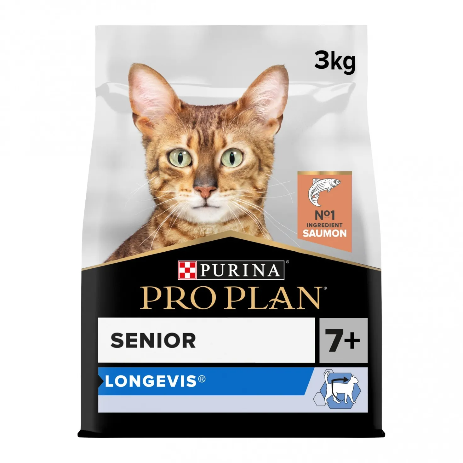 Pro Plan Longevis Senior au saumon - croquettes chat