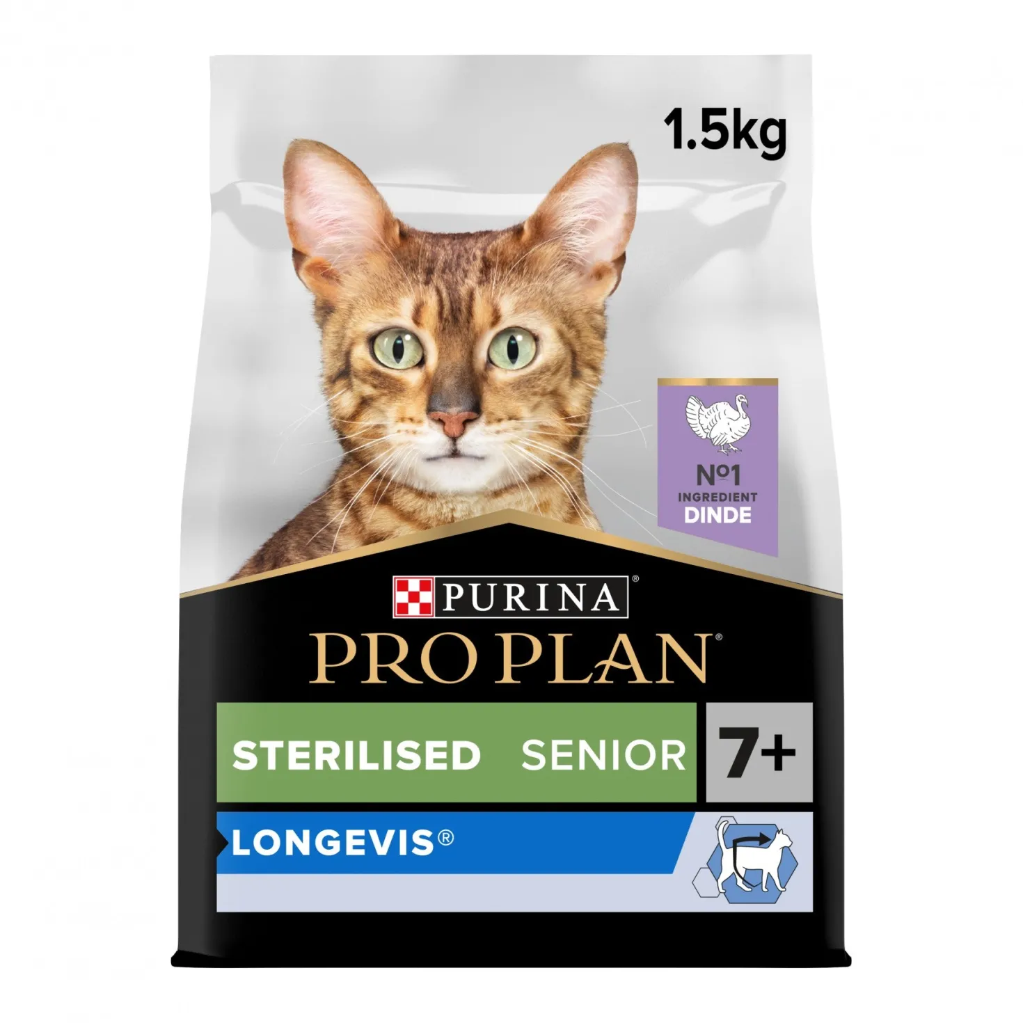 Pro Plan Longevis Sterilised Senior à la dinde - croquettes chat