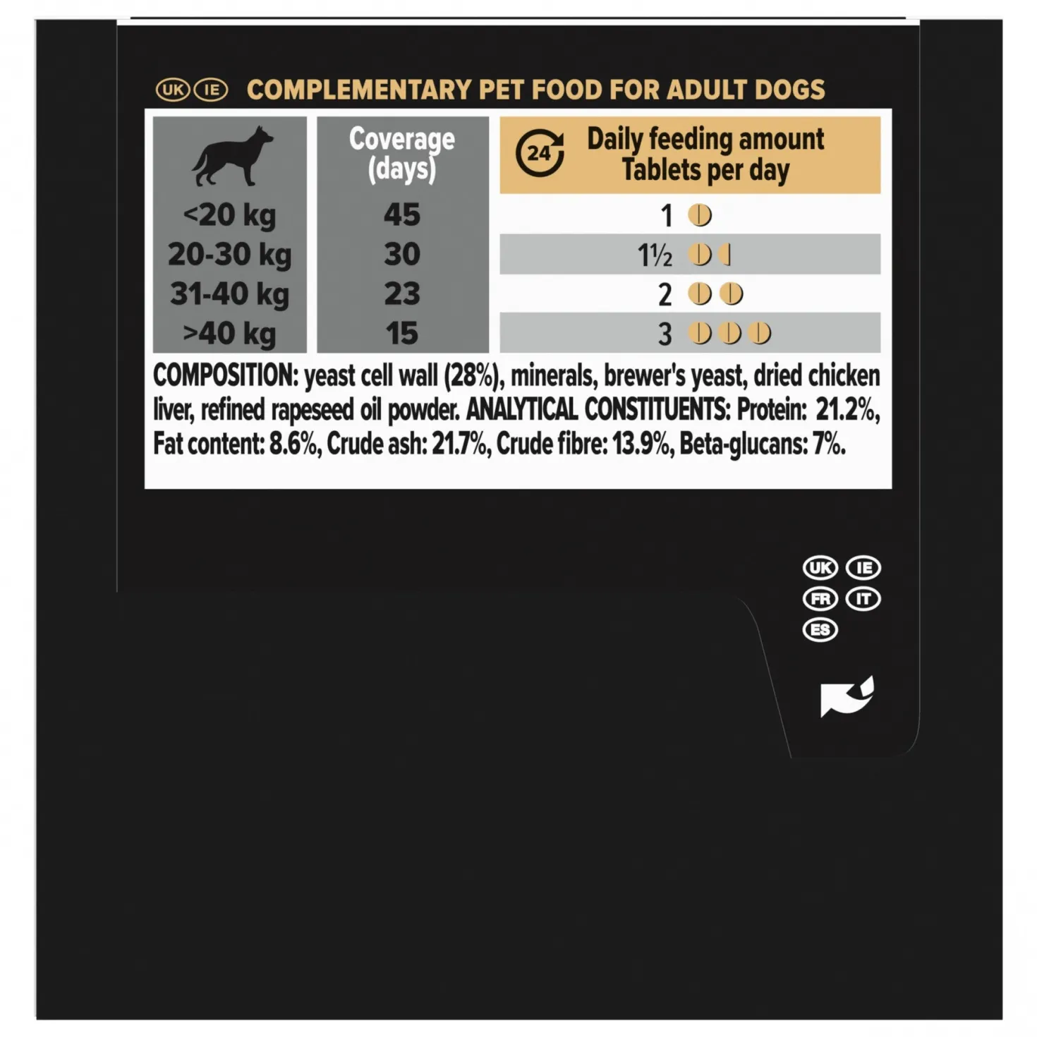 Pro Plan® Natural Defenses+ en comprimés chien