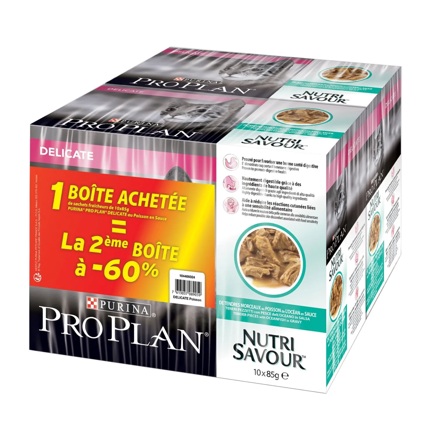 Pro Plan Nutrisavour Delicate en sauce - pâtée chat