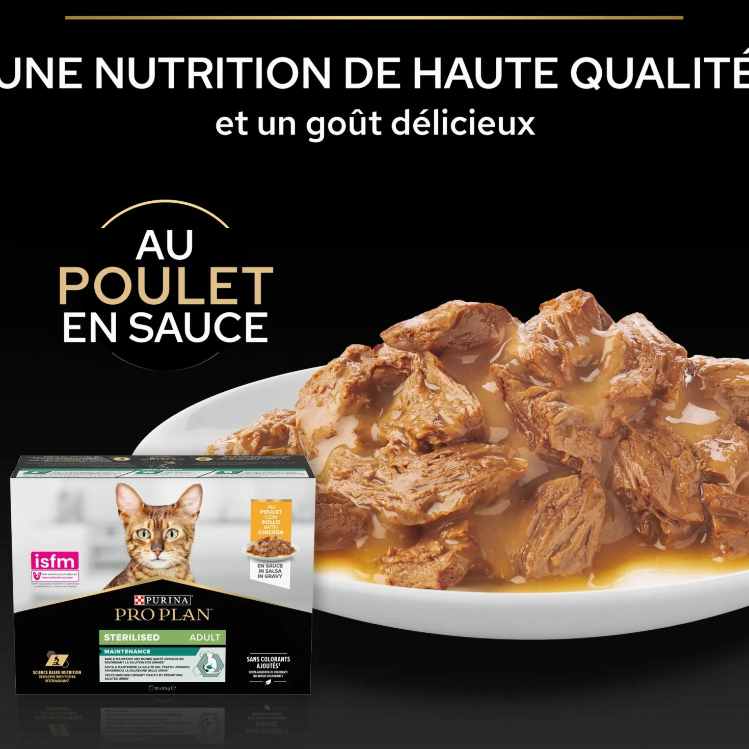 Pro Plan Nutrisavour Sterilised en sauce - pâtée chat