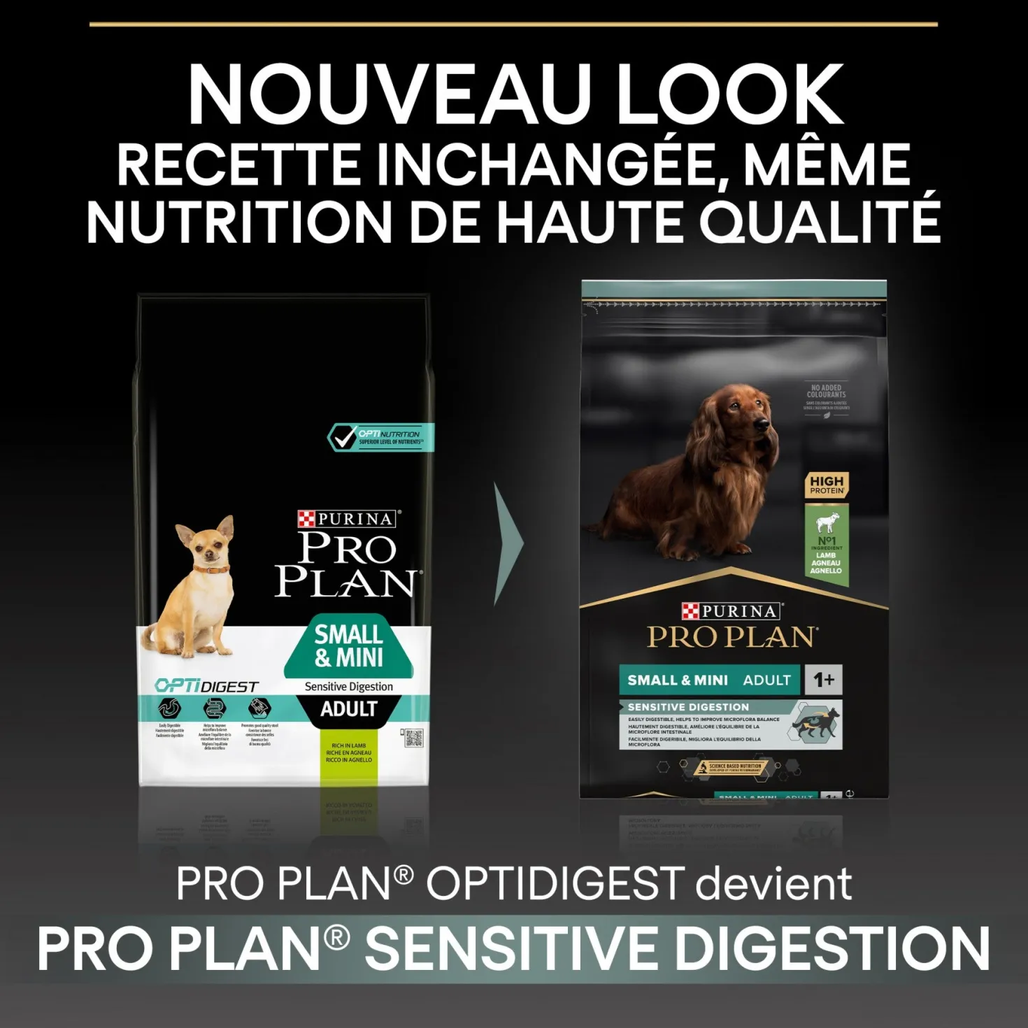 Pro Plan Sensitive Digestion Small & Mini Adult à l'agneau - croquettes chien