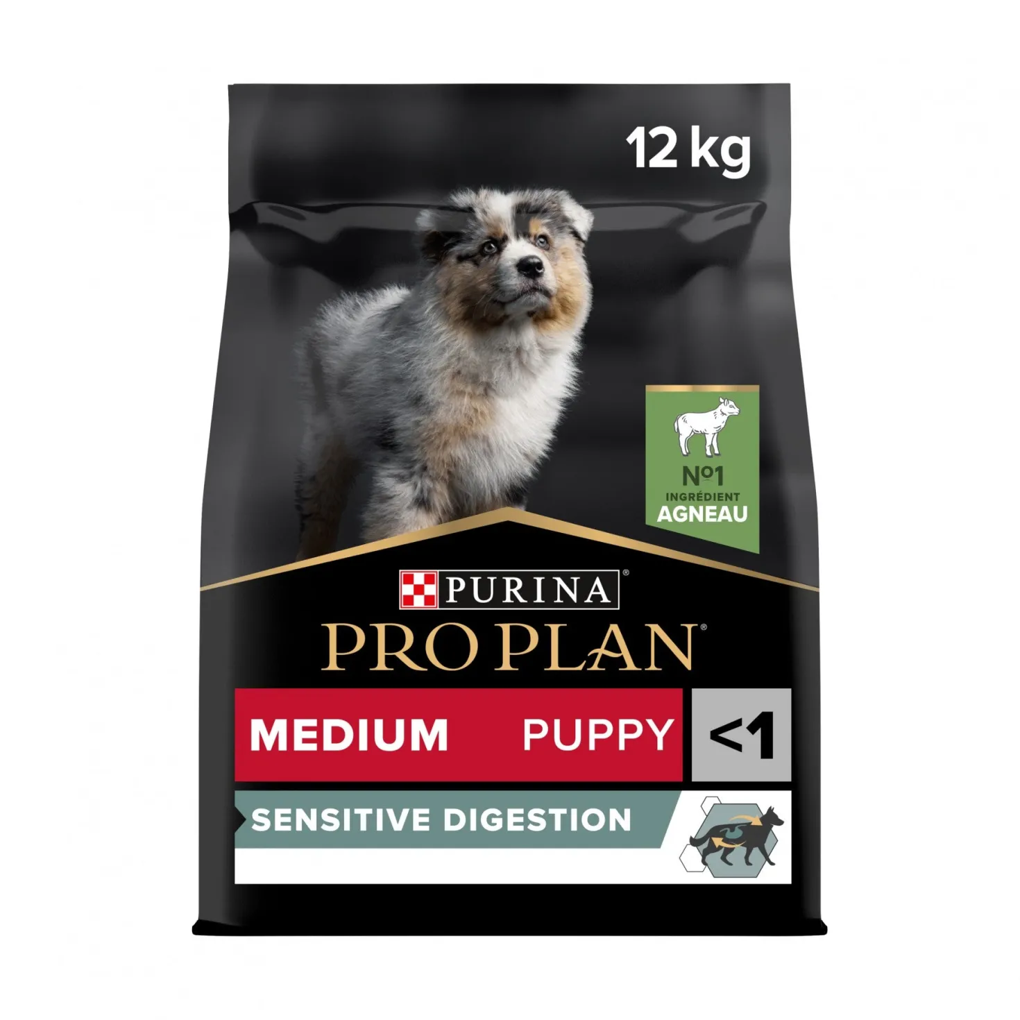Pro Plan Sensitive Digestion Medium Puppy à l'agneau - croquettes chiot