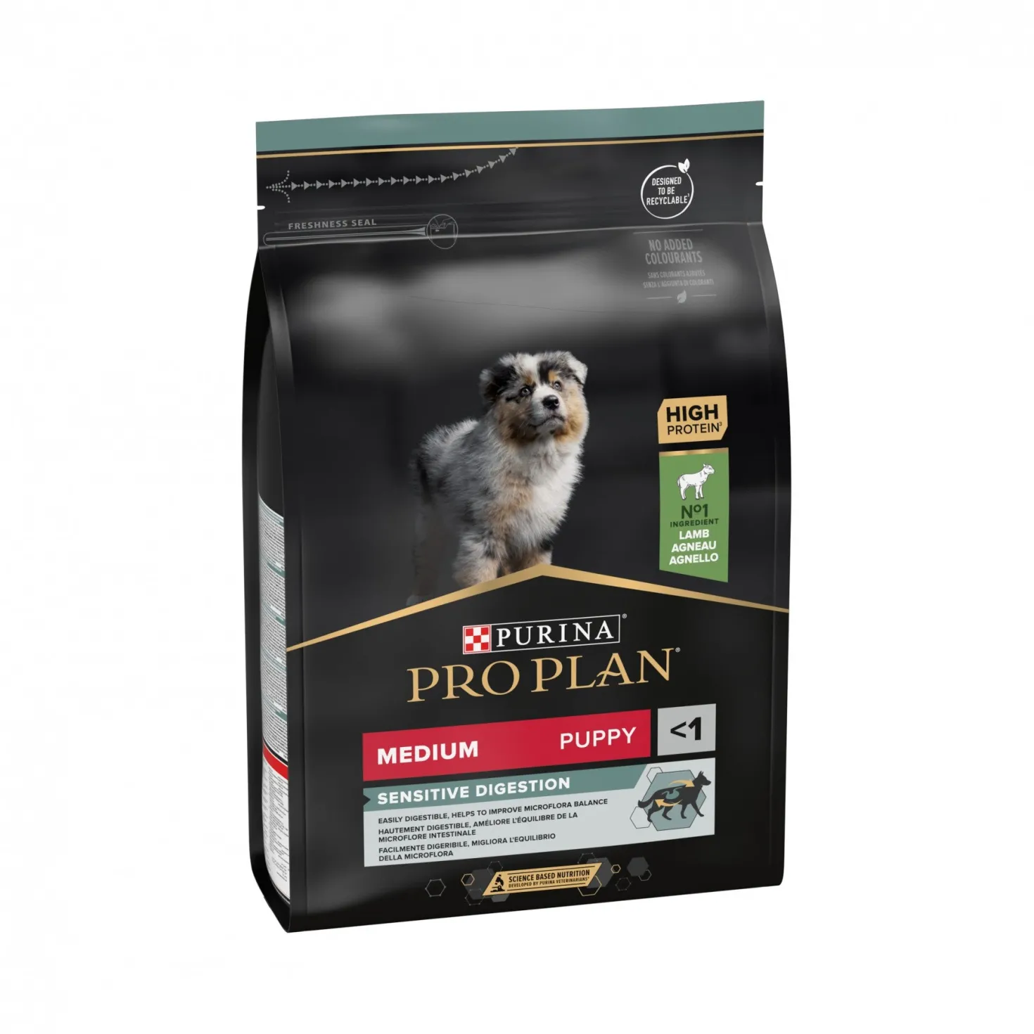 Pro Plan Sensitive Digestion Medium Puppy à l'agneau - croquettes chiot