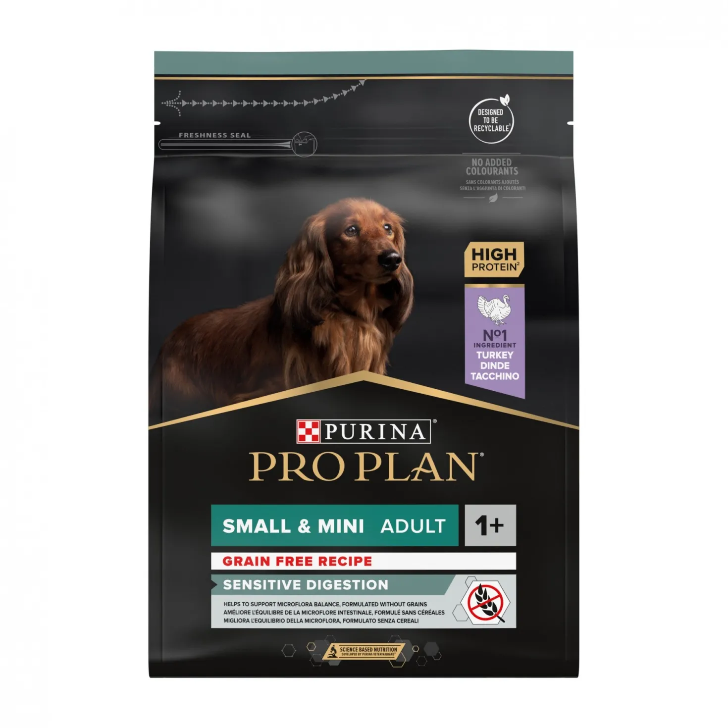 Pro Plan Sensitive Digestion No Grain Small & Mini Adult à la dinde - croquettes chien