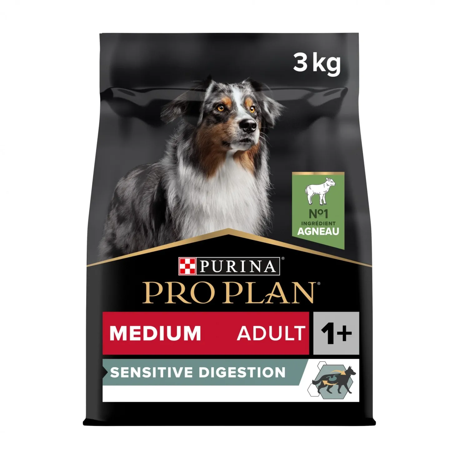 Pro Plan Sensitive Digestion Medium Adult à l'agneau - croquettes chien