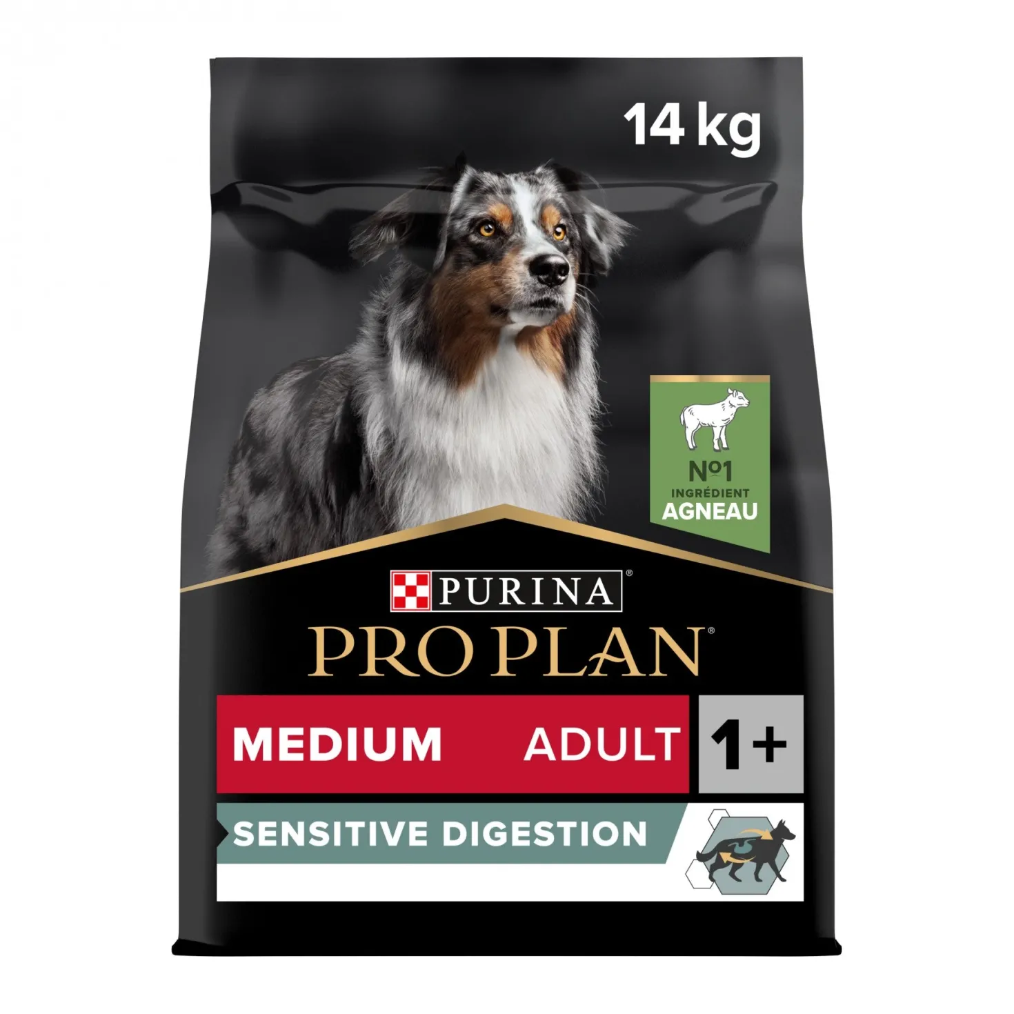 Pro Plan Sensitive Digestion Medium Adult à l'agneau - croquettes chien