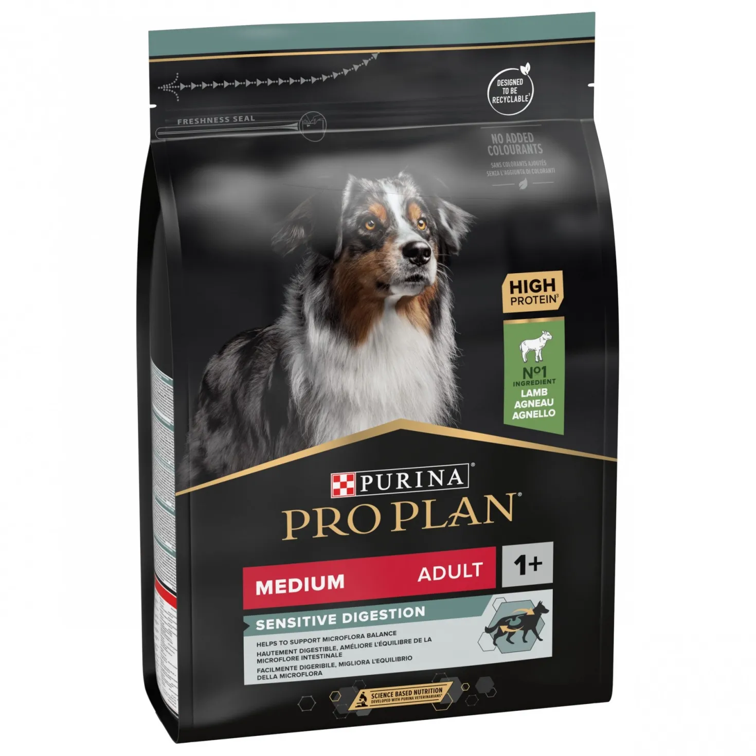 Pro Plan Sensitive Digestion Medium Adult à l'agneau - croquettes chien