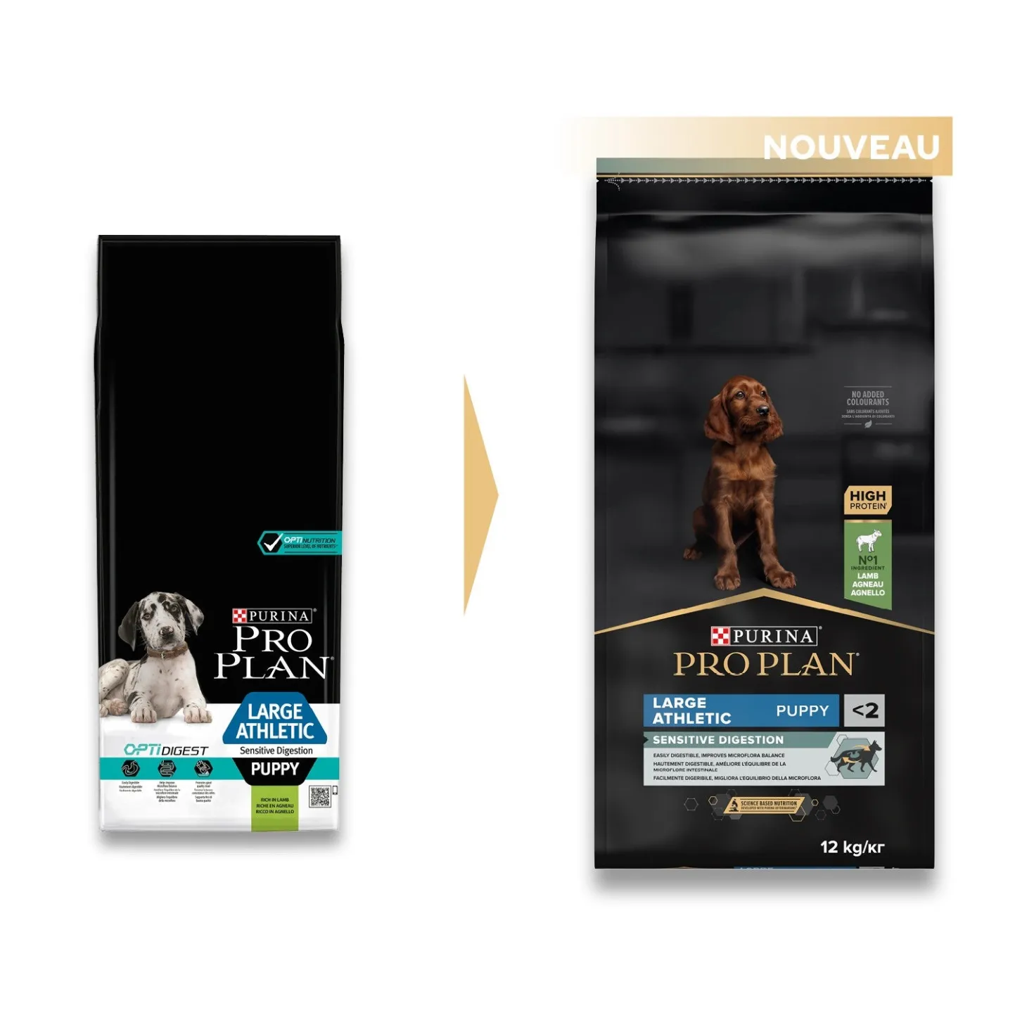 Pro Plan Sensitive Digestion Large Athletic Puppy à l'agneau - croquettes chiot