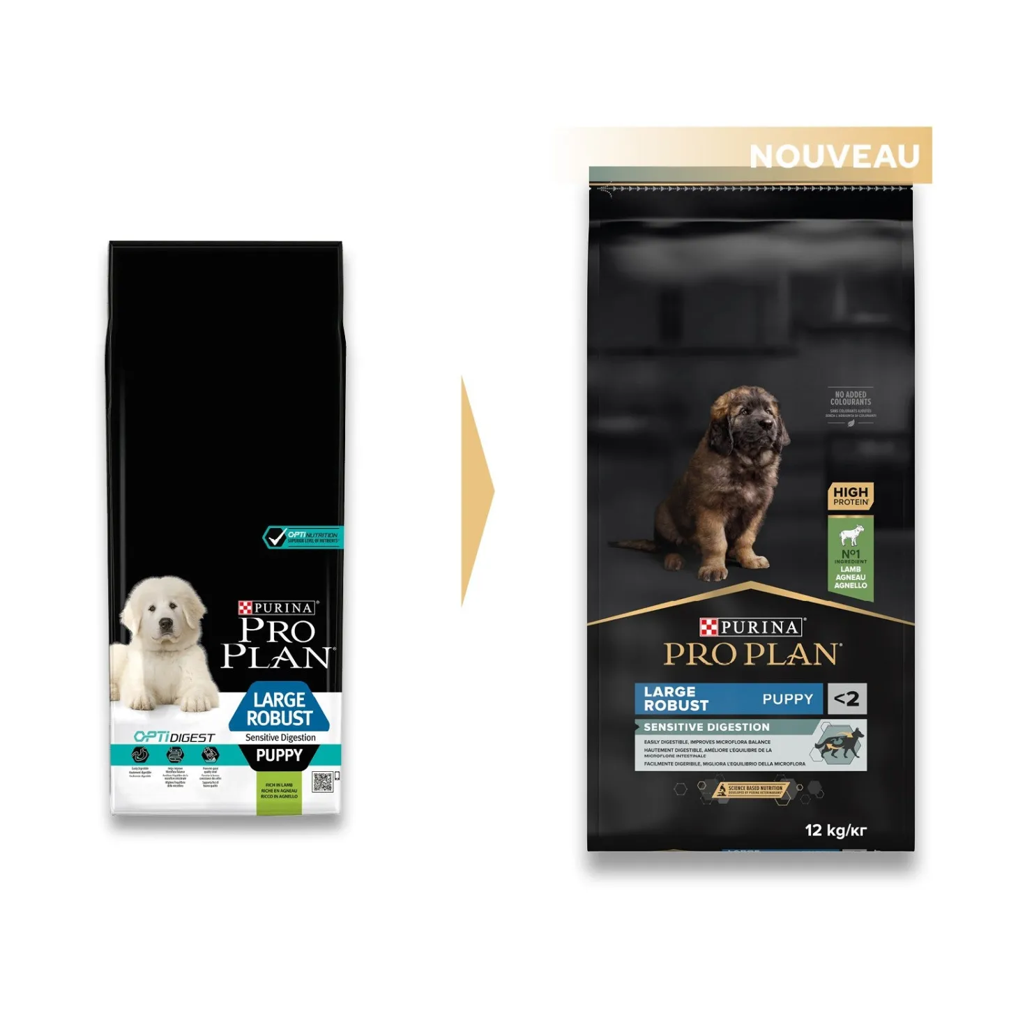 PRO PLAN Sensitive Digestion Large Robust Puppy à la Agneau- Croquettes pour chien